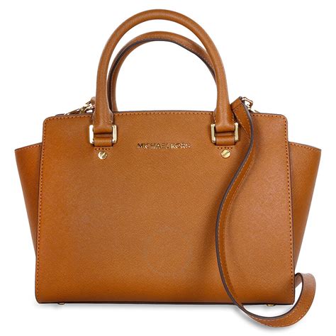 michael kors selma satchel beige|Michael Kors saffiano satchel.